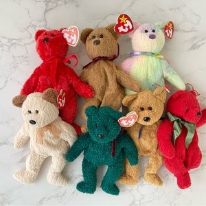 Beanie Baby Fuzzy Bear Lot